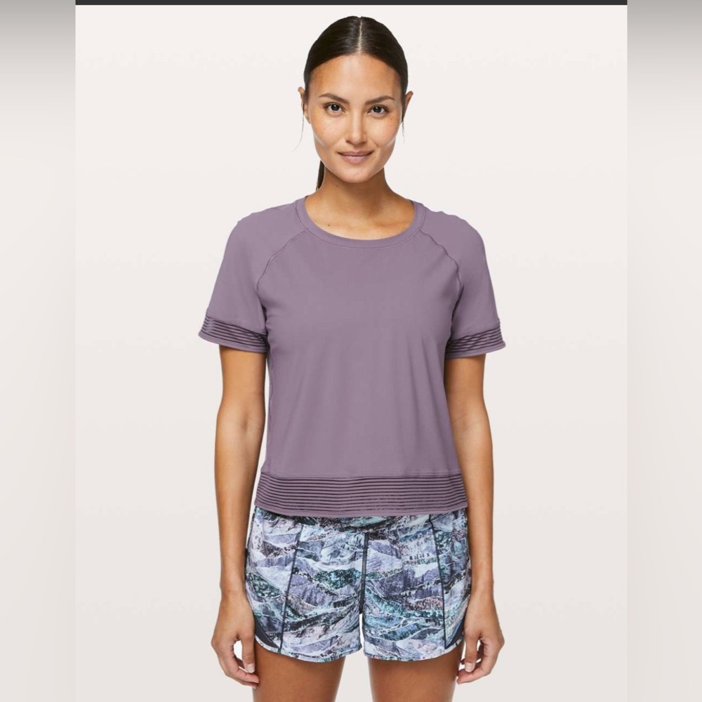 Lululemon Stripe in Stride Short Sleeve